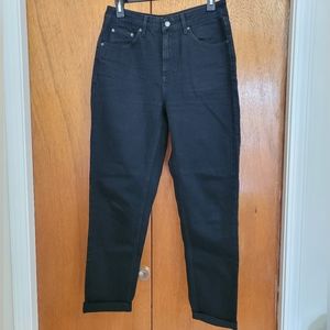 W28 Black Topshop Mom Jeans